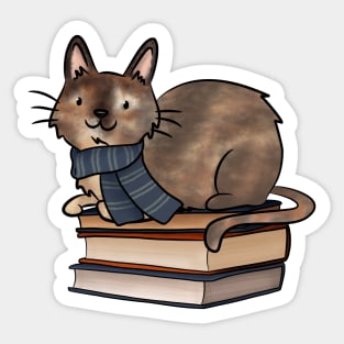 HP House Cat and Books Sticker